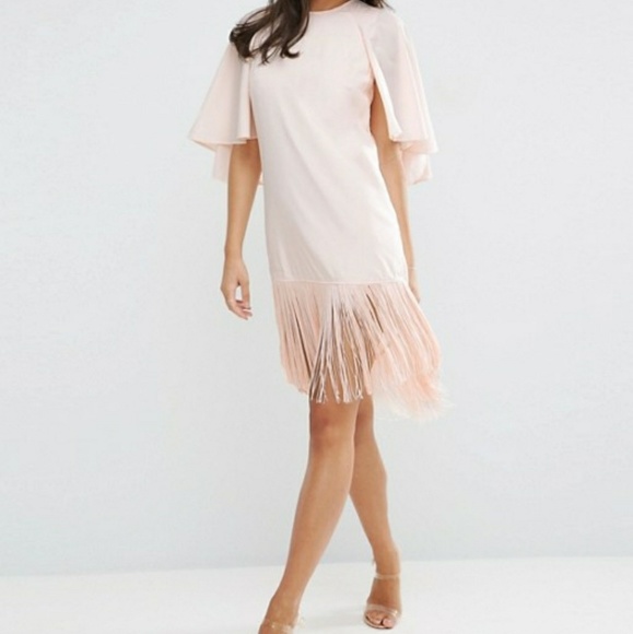 Cheap Blush Pink Midi Dress